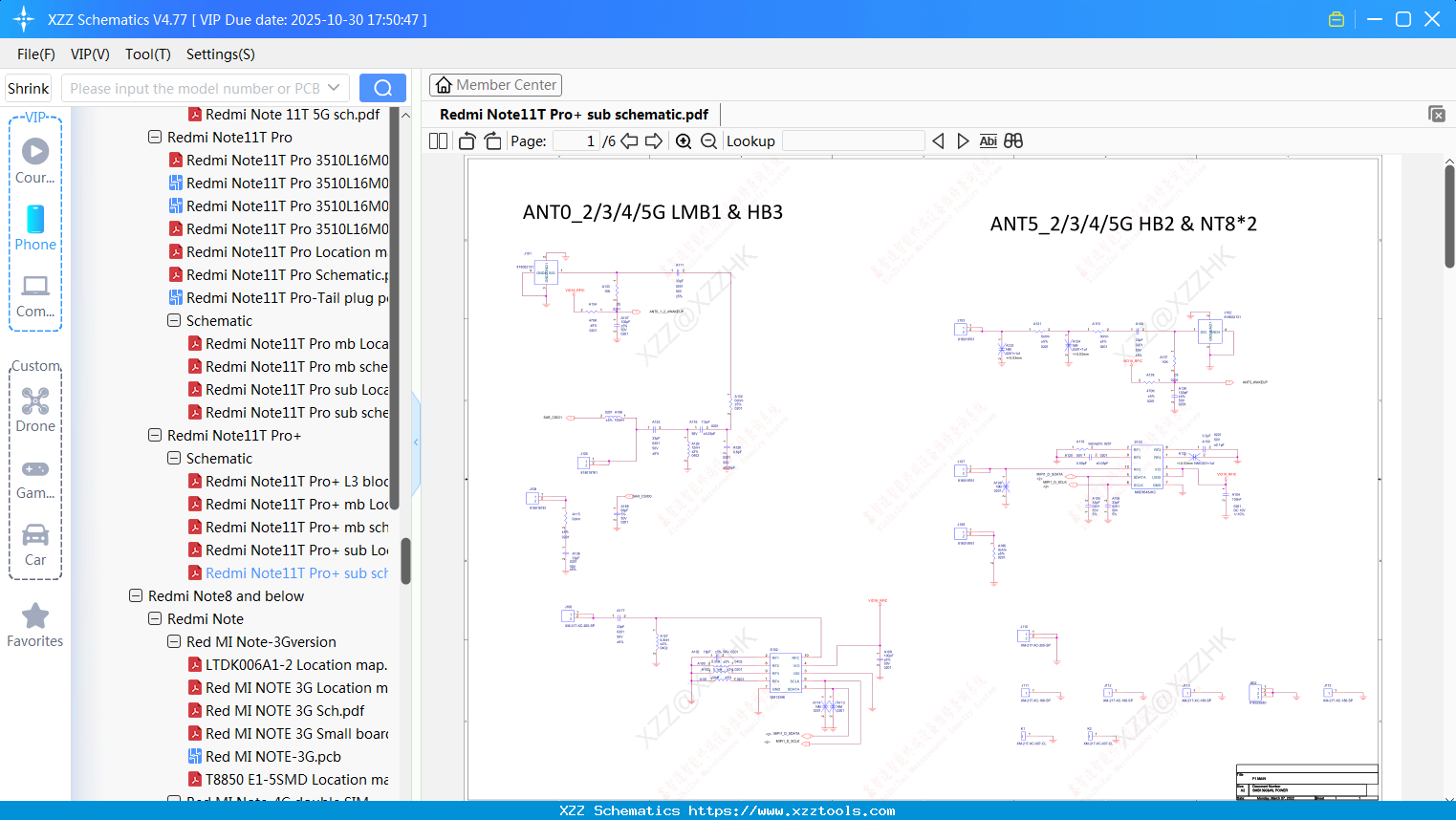 Xiaomi Redmi Note11T Pro+ Sub Schematic